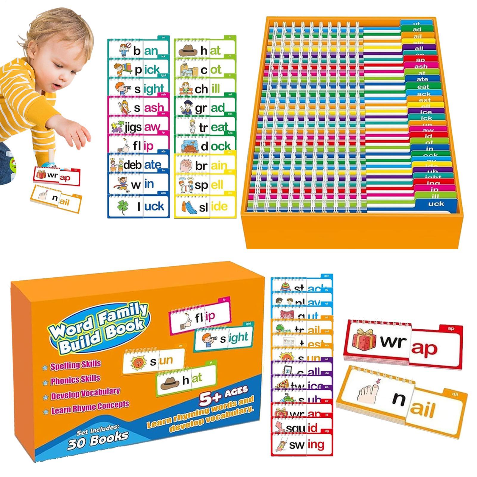 Kids Education Rhymes - Read And Rhyme FlipBooks Vokabel-Lernkarten, Wortfamilien-Lernkarten,