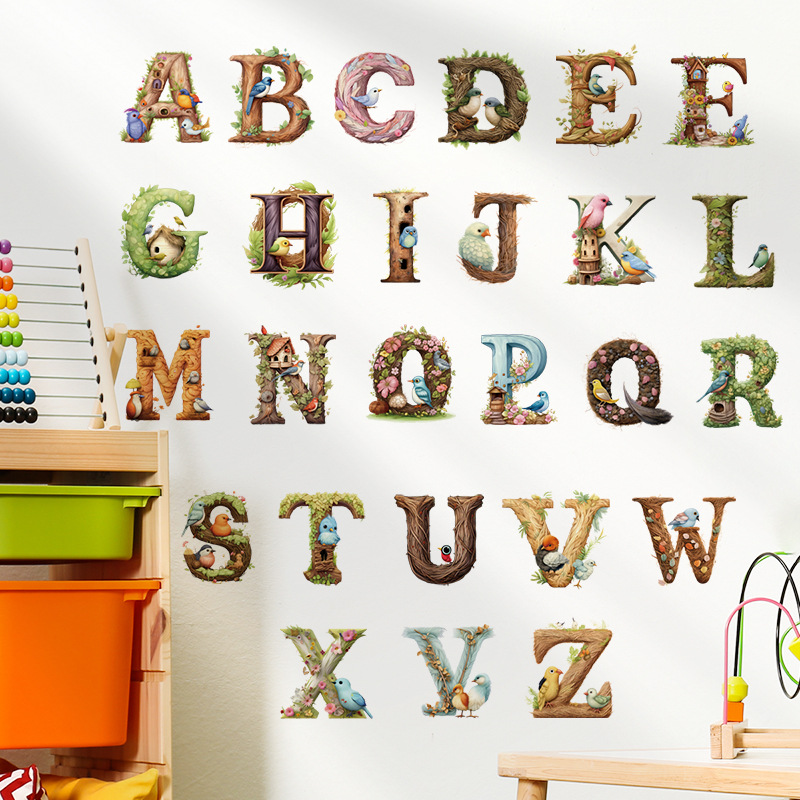 Abc Kids Early Education - Niedliches Alphabet Vinyl Wandt attoo abc