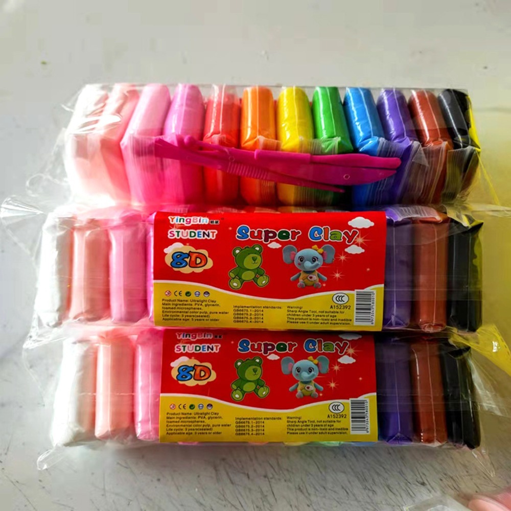 Kids Education Content - Knetmasse mit 10g Tonkern, gemischte Packung