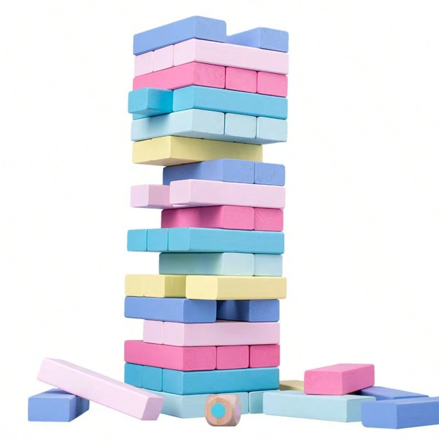 Holz-Stapelspiel mit Turm, 51  – Kids Education Number Bewertung und Preis