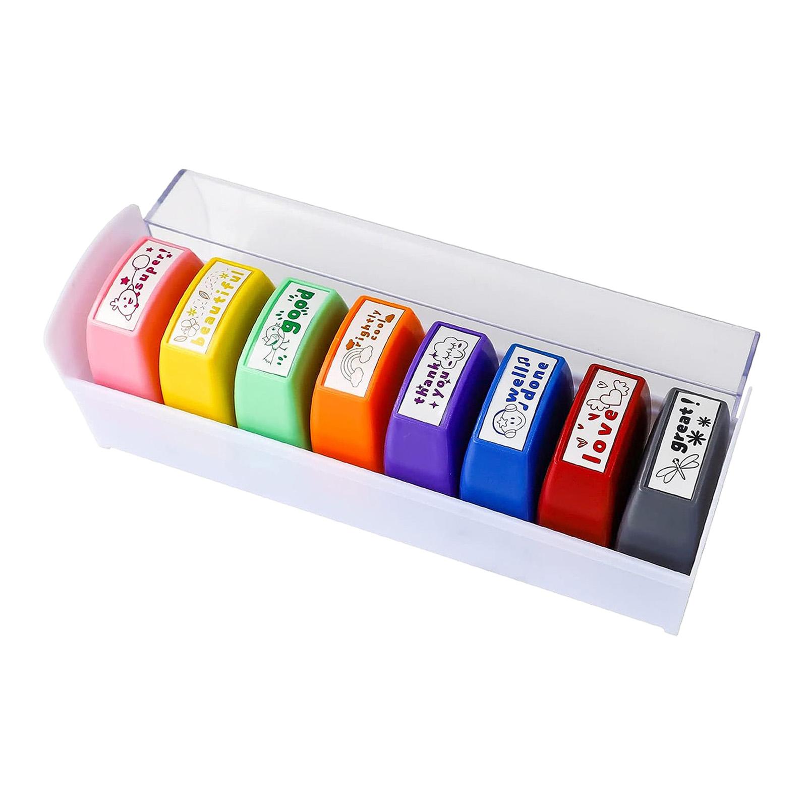 8x Lehrer-Stempelset, ermutige – Kids Education Motivation Bewertung und Preis